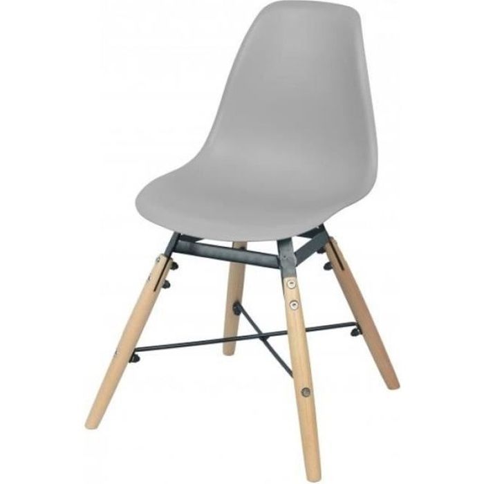 chaise design scandinave enfant judy - gris