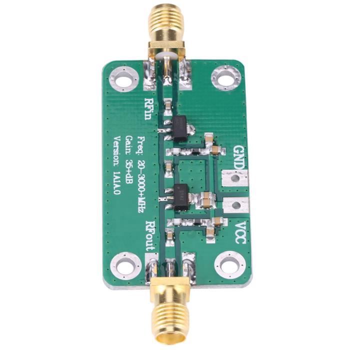 Amplificateur RF Large Bande 20-3000MHz 35dB - Module LNA Bas Bruit 3.3-6V, Pour Radiofréquences