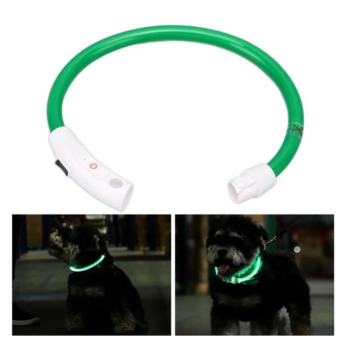 Comparer les prix de VGEBY Collier de chien LED Collier de Chien à LED, Collier de Chien Lumineux de animalerie collier Collier Coulant LED Vert S