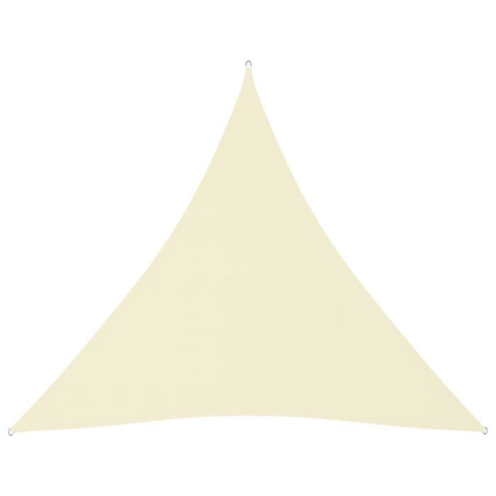vidaXL Voile de Parasol Tissu Oxford Crème