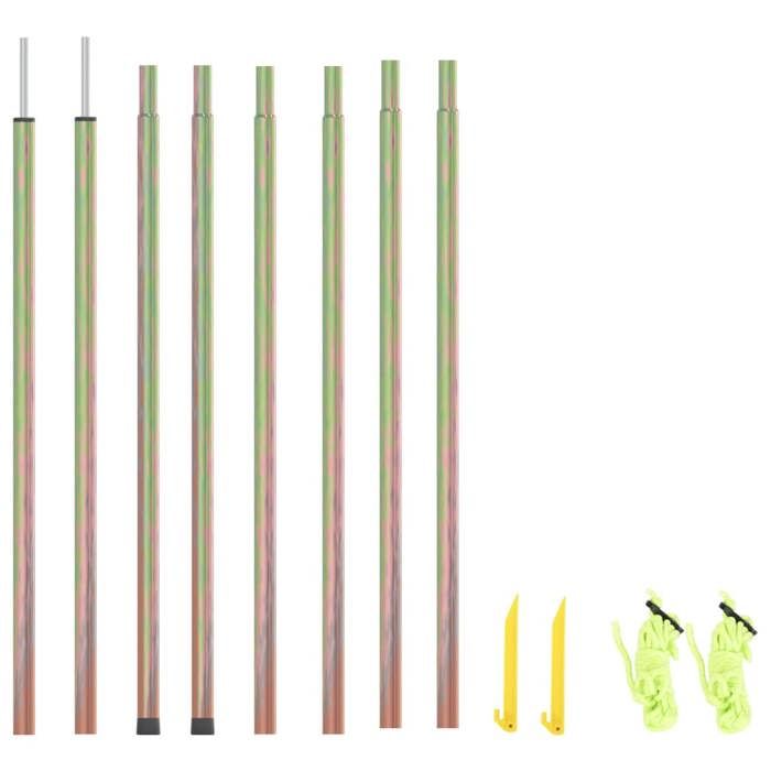 Vidaxl Mâts de parasol - 2 pcs 200 cm - Acier galvanisé