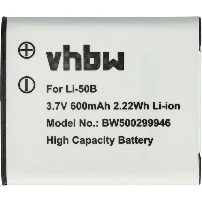 Batterie Remplacement Pour Kodak Klic-7006 - 600 MAh, 3,7V Li-ion - Neuf