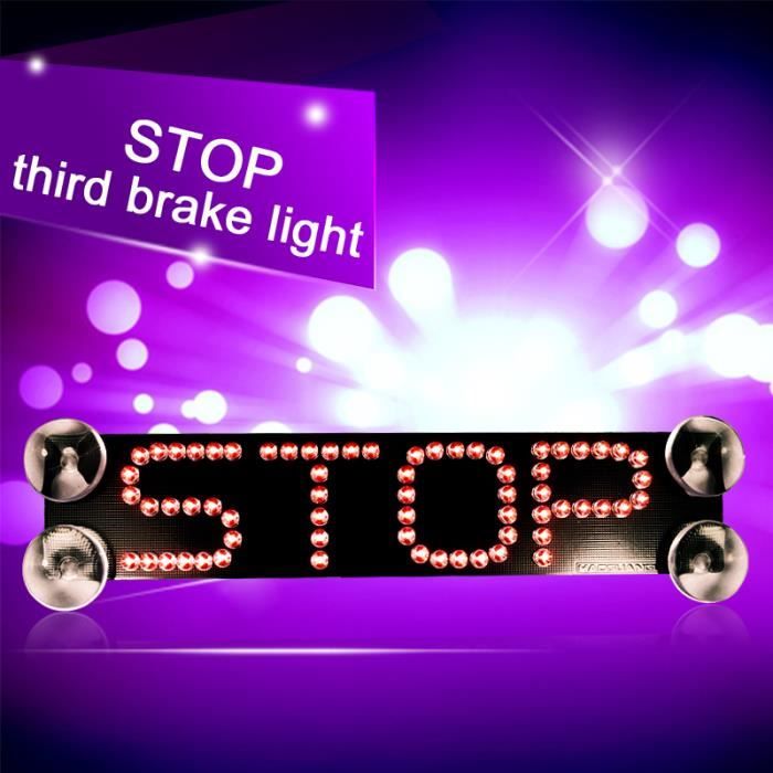 3ème Feu Stop Additionnel Pour Toyota Hilux/Vigo 2005-2014 - Montage Haute Visibilité - Noir/Rouge - 8