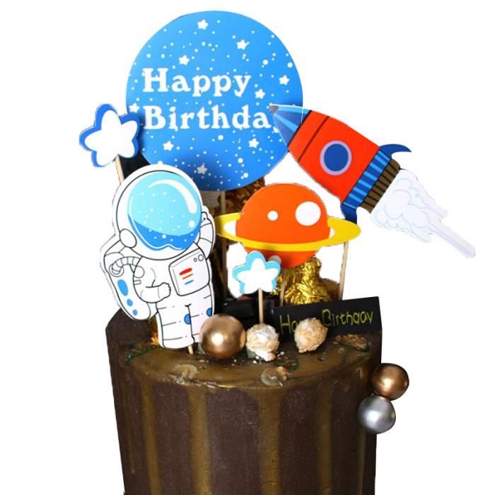 YGCHEN Vaisselle De Fête Espace Astronaute 60 Pièces - Assiettes, Gobelets, Serviettes Jetables Pour Anniversaire