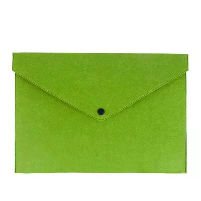 Clipboard A4 Avec Couvercle En Cuir PU - Classeur Professionnel Avec Compartiments Et Fermeture Magnétique (Vert)