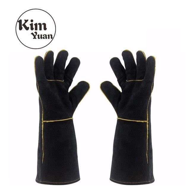 GANT DE CHANTIER,14 inchesgants de soudage 013027L, noirs