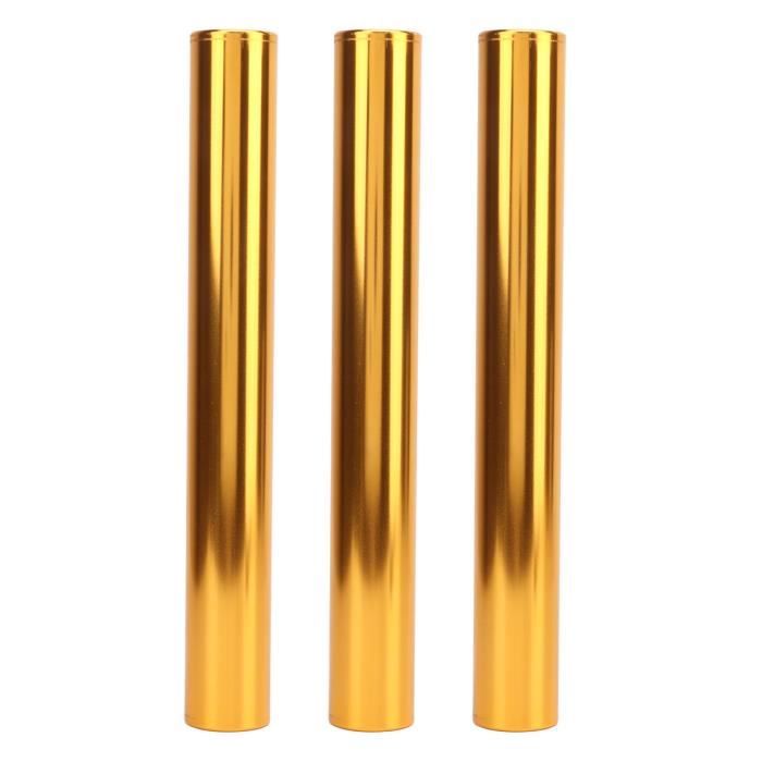 EBTOOLS Bâton De Relais Athlétisme – Lot De 3, Alliage D'Aluminium Léger, Vert Flash