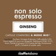80 Capsules  de Soluble Ginseng compatibles avec machines  Lavazza A Modo mio - A modo mio 80 x Dosettes - Il Caffè Italiano-1