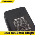 TANGSPOWER sortie 14.6V 10A pour 12V 10A Lifepo4 chargeur de batterie pinces Charge adaptateur cc entrée 100-240V avec Clips-1