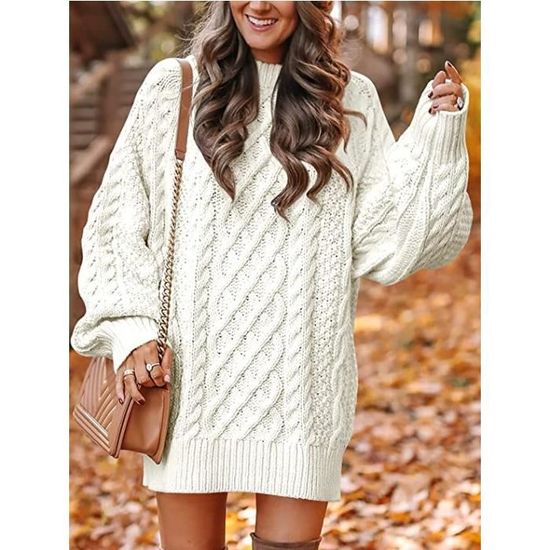 Pull Femme ZTFYKLIN – Chaud, Doux, Col Rond, Manches Longues – Idéal Automne Et Hiver - 8