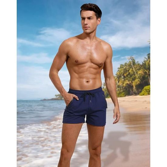 Maillot de bain homme avec poche zippée hot sale