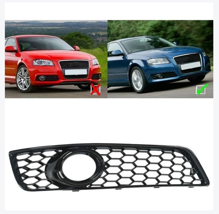 Grilles Antibrouillard Audi Q5 8R Facelift (2013-2016) – Look RS – Noir Par KITT Tuning