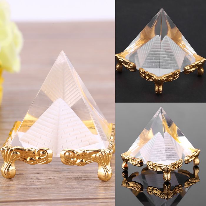 Égypte Crystal Pyramid Ornement Energy Healing Feng Shui Crafts for ...