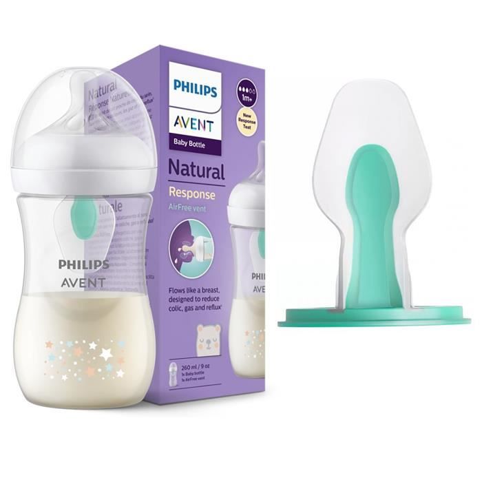 AVENT BIBERON NATURAL RESPONSE 240ML VERRE X2