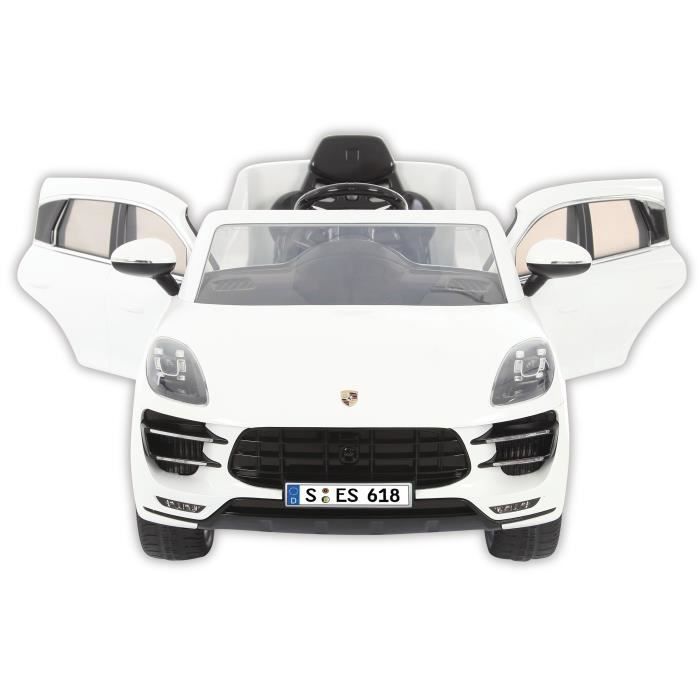 ROLLPLAY Voiture electrique Porsche Macan Turbo 6 Volts RC Blanc Cdiscount Jeux Jouets