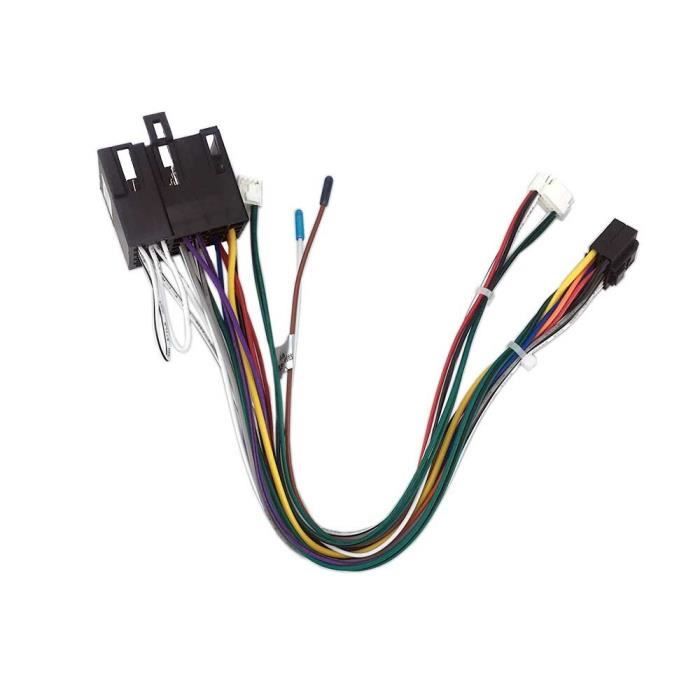 Faisceau Câblage Autoradio 16 Broches + Boîte Canbus - Compatible Renault Mégane 3 (2011-2014), Koleos, Fluence