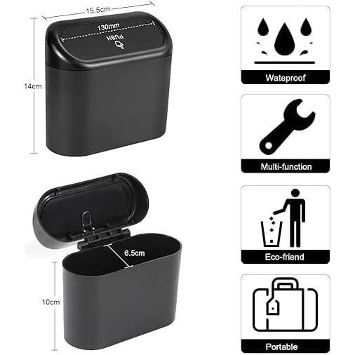 Accessoires Ordures Petite Poubelle Suspendue Poubelle De Voiture Poubelle Pour Voiture Portable