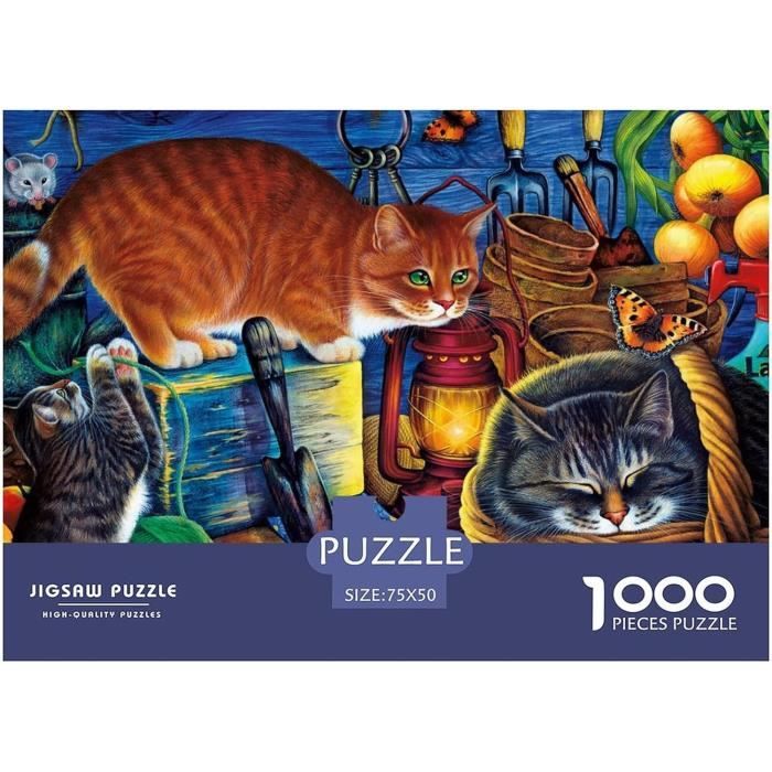 Puzzles 1000 pièces : 40e anniversaire - Paper Art 3D : Chat