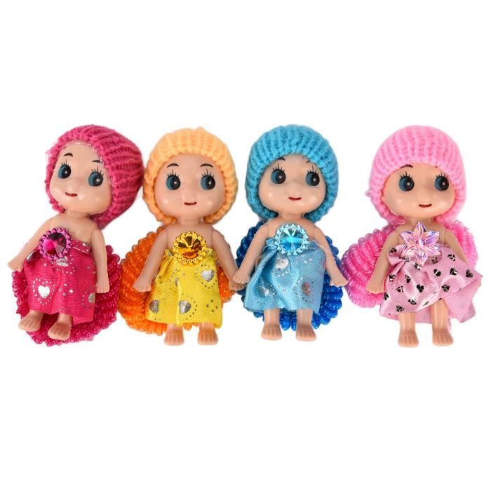 Fdit mini poupées bébé 24pcs fille poupées mini exquis mignons ornements  colorés jouets pour plus de 3 ans - Cdiscount Jeux - Jouets