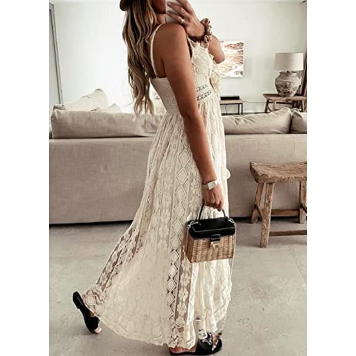 Robe boho chic blanche best sale