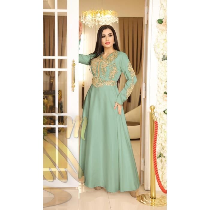 Caftan vert mariée outlet
