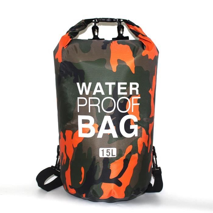 Sac de natation étanche, sac sec, Camouflage, Camping en plein air Sac de natation étanche, sac sec, Camouflage, Camping en plein air