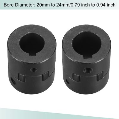 5 Accouplements Flexibles Arbre Moteur 3-4mm Sourcing Map - Alliage Aluminium Argent L25xD19mm