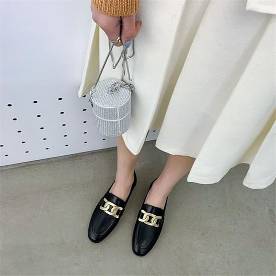 Mocassin femme boucle outlet