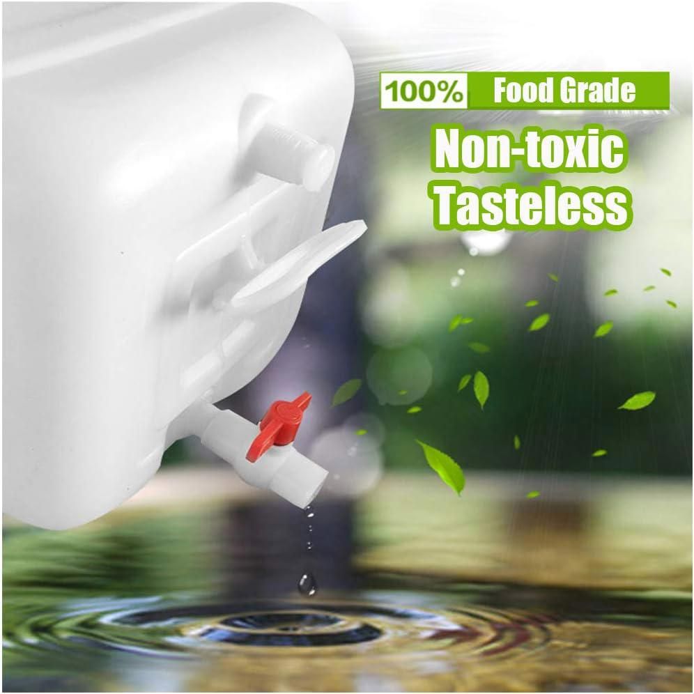 Bidon D'Eau Avec Robinet Kadax - 5,10,20 Ou 30 Litres, Distributeur De Savon Intégré, Plastique Alimentaire, Pour Camping, Jardin