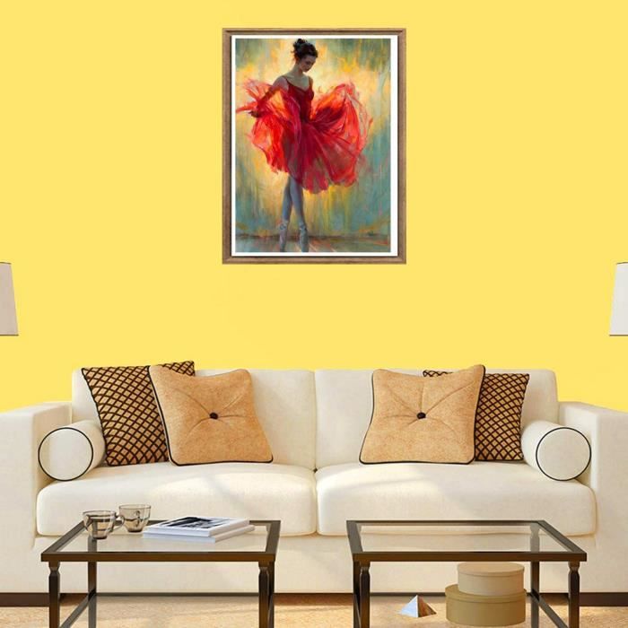 Ballerina di danza classica Diamond Painting Kit Completo Passatempo per Adulti Bambini Pittura Diamante 5D Diamantini Dots Pittura di Diamanti con Numeri Kit Disegno Per Room Decor 100x220cm T-3150