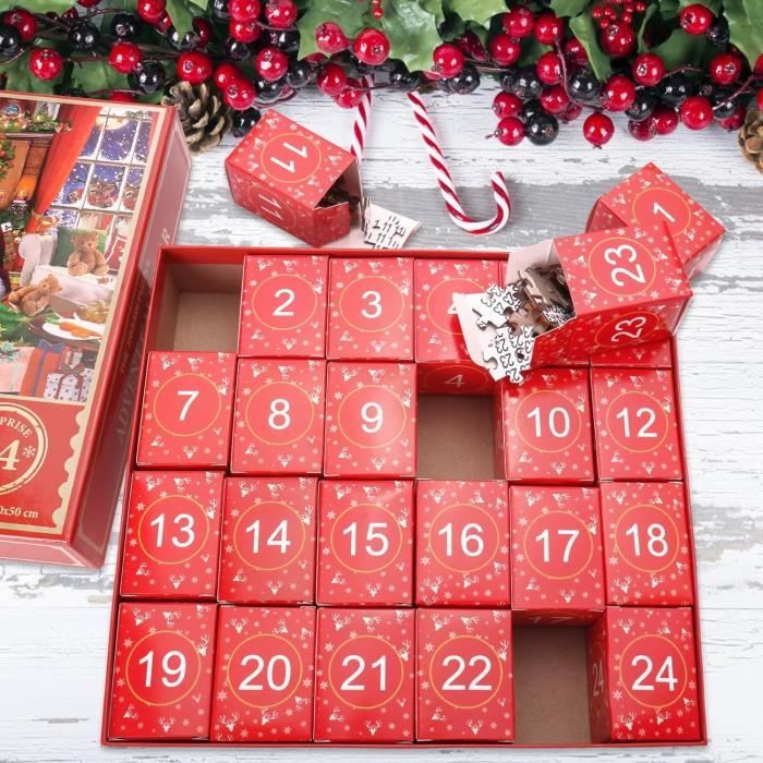 Puzzle 'Avent - 1008 Pièces Jouet Interactif | 24 Jours Calendrier 'Avent Puzzle - Pour les Fêtes D'anniversaire Journée Des Rassemblements Familiaux Jeux Maison Amis