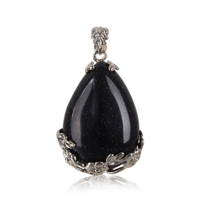 Pendentif En Quartz Solaire Blanc Fait Main - Pierre Naturelle, 80 Carats, Monture Argentée - Style Vintage Et Artisanal, Origine Inde