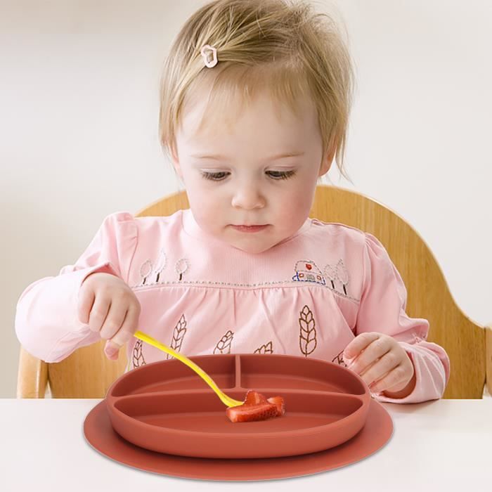 Assiette pour bébé Assiette ventouse pour bébé sans BPA micro-ondes  lave-vaisselle sans danger pour prévenir le - Cdiscount Puériculture &  Eveil bébé