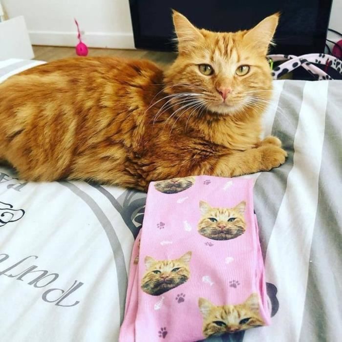 Chaussettes chat personnalisées 2025
