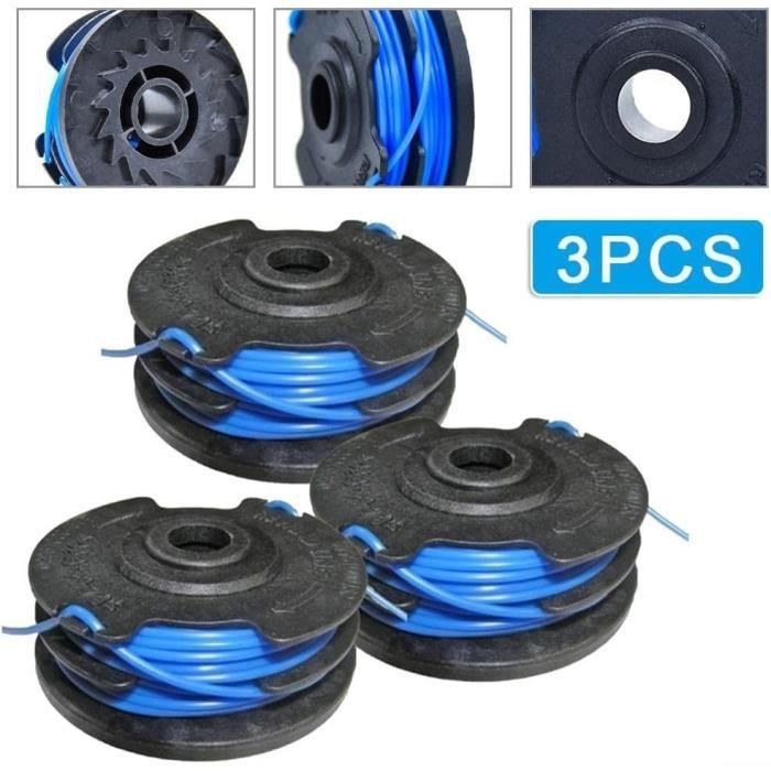 Lot De 4 Bobines Fil Débroussailleuse Einhell - 2.0mm - Compatible GE-CT 36/30 LI, AGILLO
