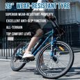 Vélo électrique RCB E-bike 26" - 7 Vitesses Max 25km/h - Batterie amovible 36V 12 Ah 250W - RK15-Bleu-3