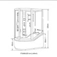 BAIGNOIRE BALNEO DOUCHE CHROMOTHERAPIE BAIN TOURBILLON MASSANTE 170 x 90 Kelly-3