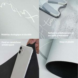 Romon Tapis Cuisine Antidérapant Lavable 43x180cm, Absorbant