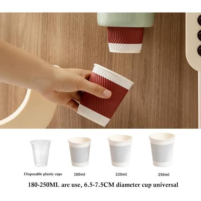 Distributeur De Gobelets En Papier Mural Anti-Poussière - 50 Tasses Diamètre 7,5 Cm