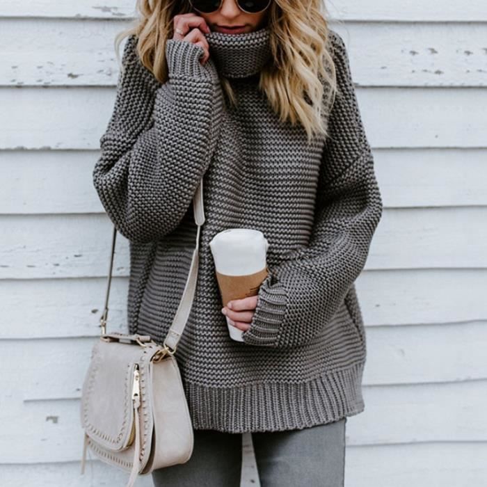PULL 2020 femmes pull col roul automne hiver v tements chaud