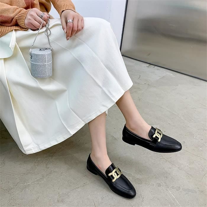 Mocassin femme avec boucle 2025