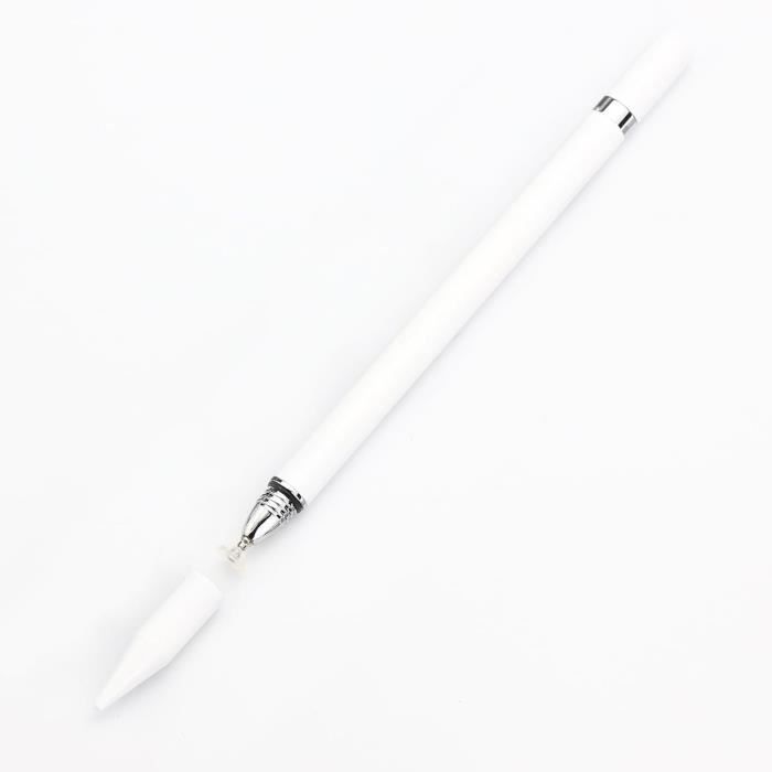 Cordon De Téléphone Avec Stylet 2-en-1 – Blanc – Longueur Réglable – Porte-téléphone + Stylet
