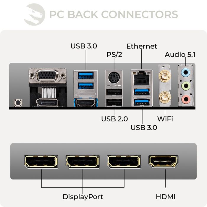 PC Gaming, AMD Ryzen 5, RX 5700, 250Go SSD NVMe3