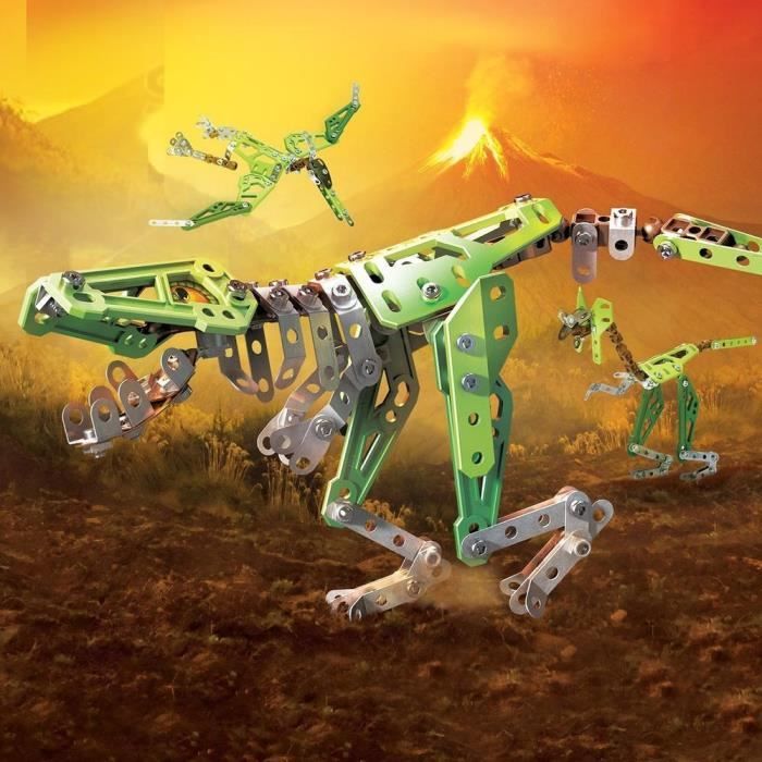 Jeu de construction MECCANO Dinosaures 10 Modeles T Rex 179 pieces Mixte A partir de 8 ans