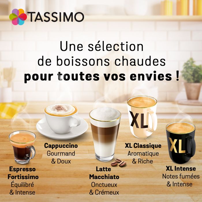 Tassimo, Format Familial, 120 Dosettes Café Long Classique L'OR