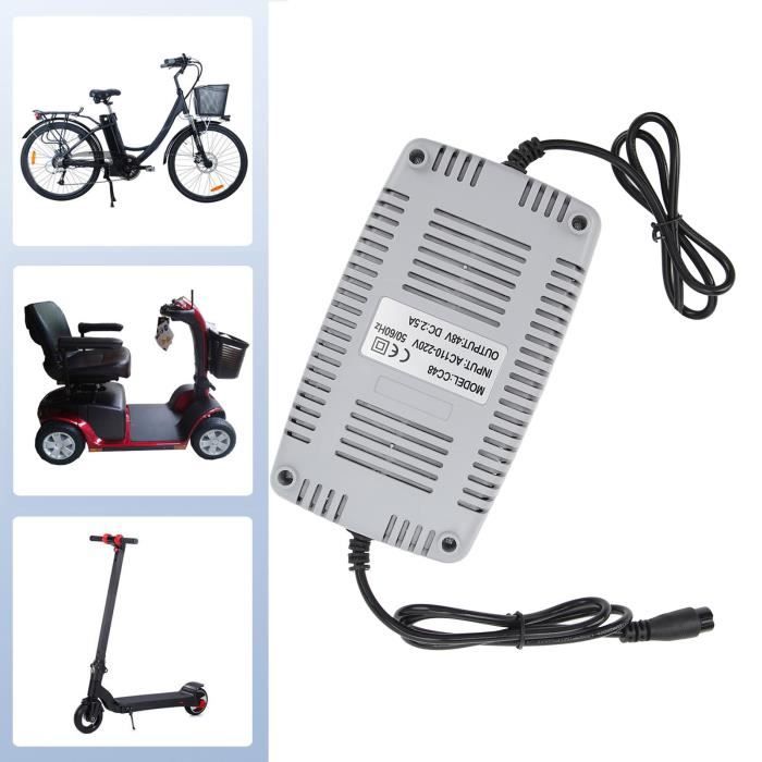 VGEBY Chargeur de scooter électrique Chargeur de Vélo électrique, Chargeur  de Scooter de Vélo électrique en sport pour Prise UE - Cdiscount Sport