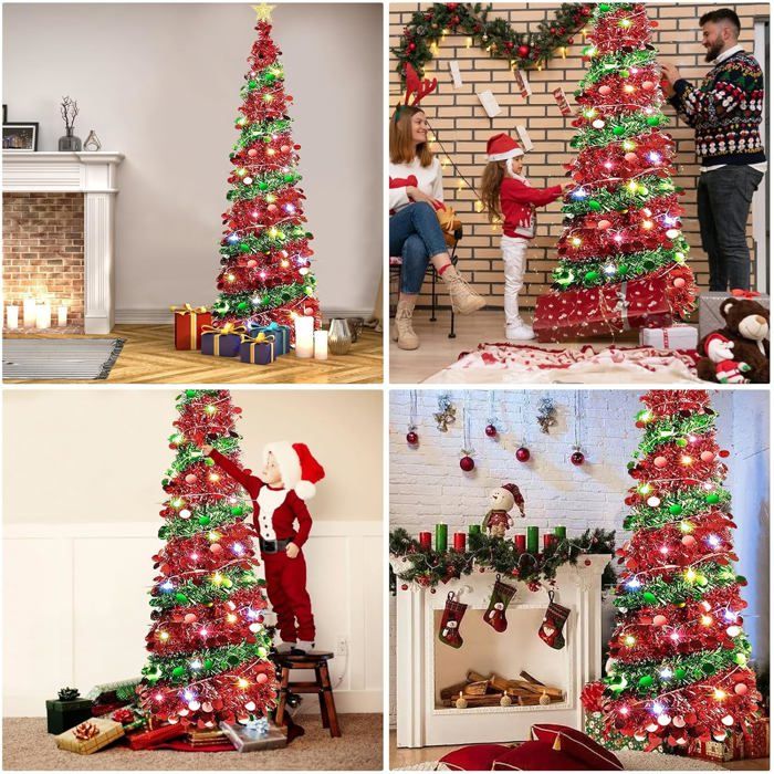 Sapin De Noël Artificiel Pliable De 150cm, Arbre De Noël