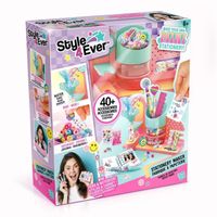 Fabrique à Stylos Personnalisés – 18 Stylos 4 Couleurs, 24 Accessoires DIY, Coffret Créatif 5-12 Ans