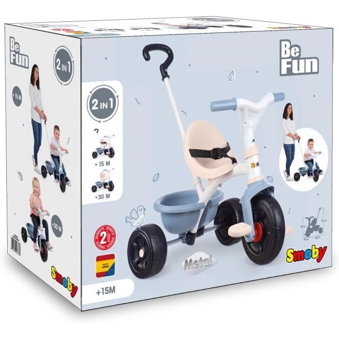 Smoby - Tricycle Be fun bleu - Cdiscount Jeux - Jouets