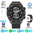 RUMOCOVO Montre Connecte Huawei pour Homme UlOscar Watch GPS Tracker Motion Fitness ECG WATCHES ULTIMATE BLACK STEEL-0